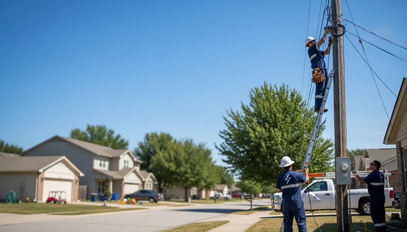Residential electrician providing installation services in Ethan, SD